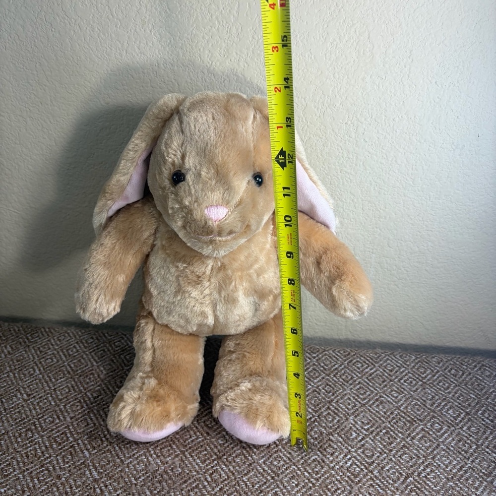 Build A Bear Workshop Tan Rabbit Pawlette Plush 15” Bunny Rabbit Has Music Sound - Picture 8 of 8